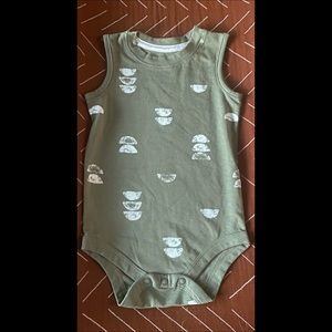 Boho print baby onesie